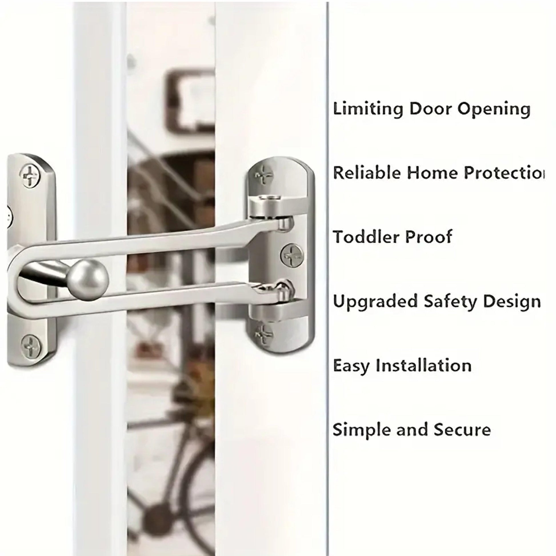 Heavy Duty Door Guard zinc security Interior Door latch /lock-Vintique Concepts