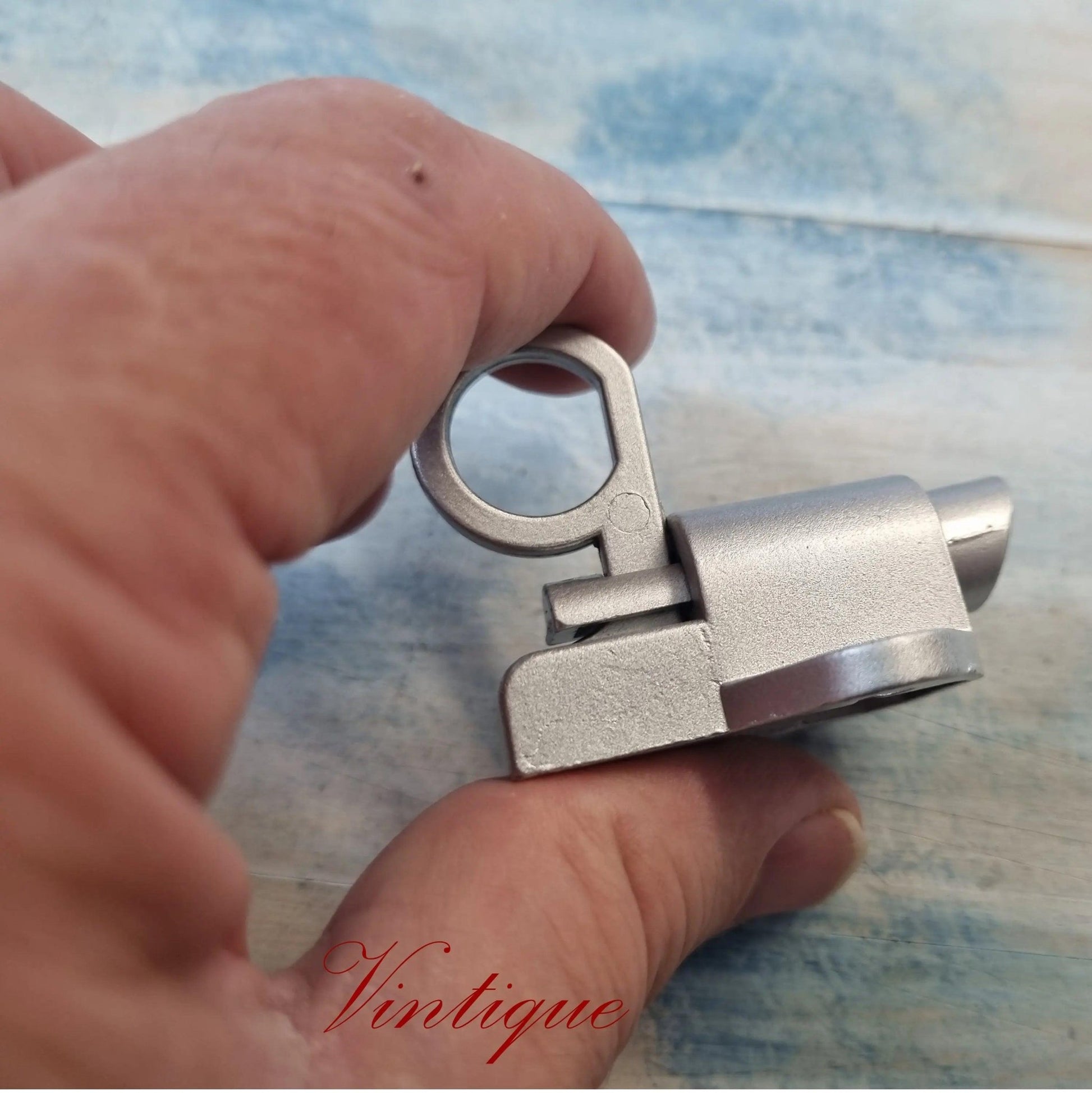 Heavy Duty Self-Closing Aluminium Latch Interior Lock Matt Silver-Vintique Concepts