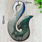 Hei-Matau (fish Hook) maori epoxy metal  art