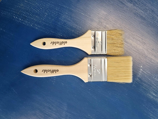 Industrial White Bristle wood handle paint brushes - Vintique Concepts