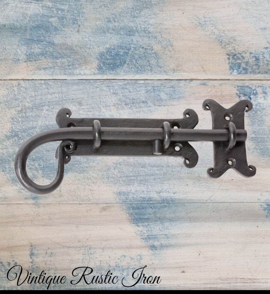 Iron Rustic door or gate Slide Bolt 200mm-Vintique Concepts