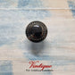 ITALIA Ceramic Cabinet Drawer Knob Black with Gold inlay 35mm Dia-Vintique Concepts