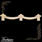 King Henrys Swag wood applique 70cm x 11.5cm - Vintique Concepts