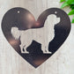 Rusty Metal Dog - Your Dog In A Metal Heart Rusty Steel