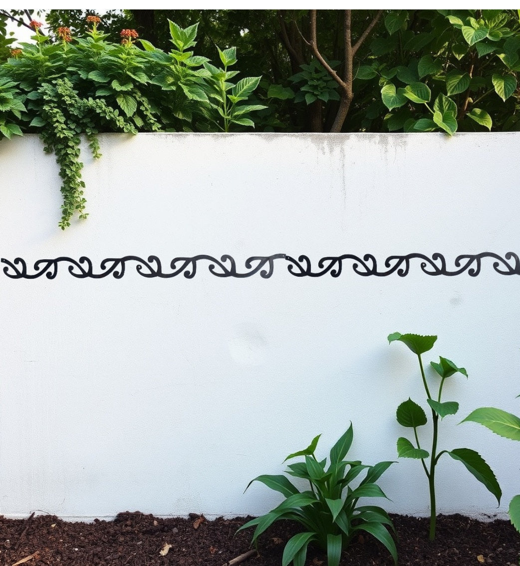 Koru Corten Garden edging Border 90mm high x 1060cm long-inner-Vintique Concepts