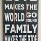 Love makes the world go around -Wood sign 52cm x 25cm-Vintique Concepts