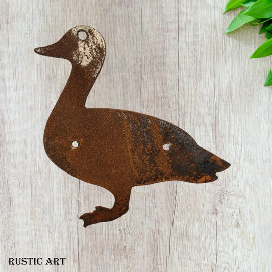 Lovely DUCK Rusty metal 175mm x 165mm-Vintique Concepts