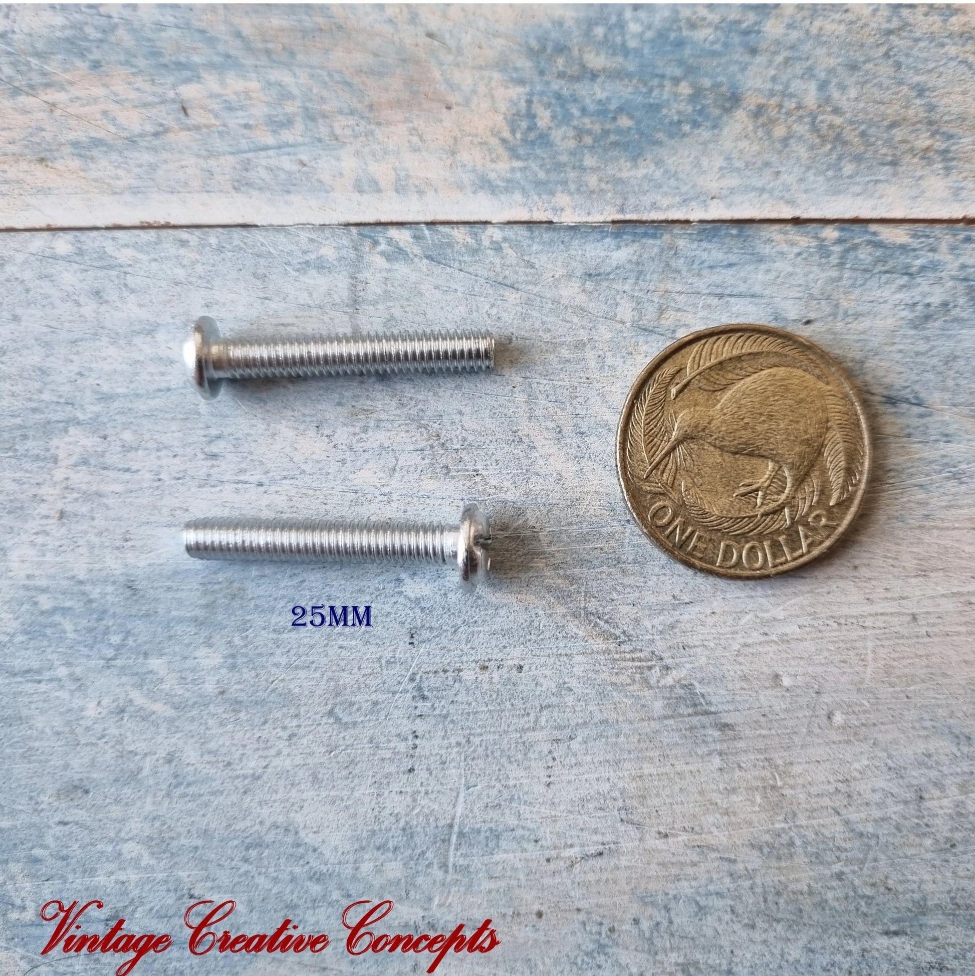 M4 Screws for Cabinet Knobs and handles 25mm long (pair)-Vintique Concepts