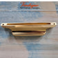 Modern heavy duty Lip Pull Cabinet Handle Satin Gold 140mm x 23mm - Vintique Concepts