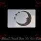 Moons and Stars Childrens Furniture Paint Stencil 120mm x 180mm - Vintique Concepts