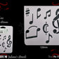 MUSIC NOTES Childrens Furniture Paint Stencil 180mm x 127mm-Vintique Concepts