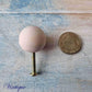 Natural Wood Round Ball furniture knob 25mm dia - Vintique Concepts