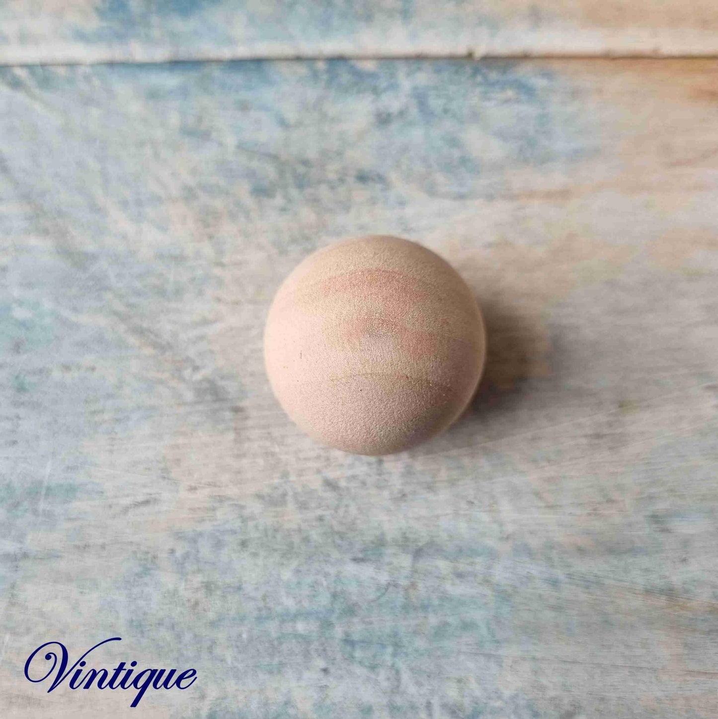 Natural Wood Round Ball furniture knob 25mm dia - Vintique Concepts