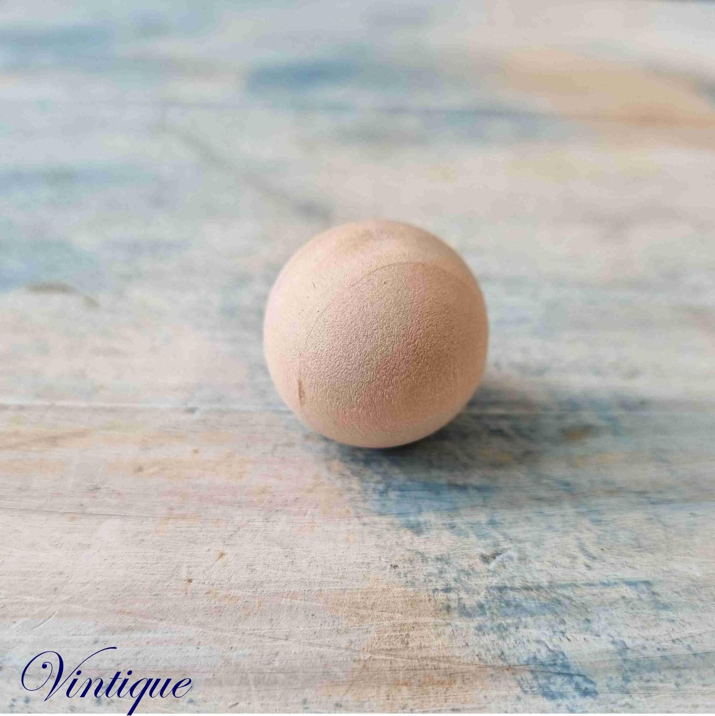 Natural Wood Round Ball furniture knob 25mm dia - Vintique Concepts