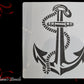 Nautical Anchor with Rope wrap around Furniture & wall Paint Stencil 305 x 305mm - Vintique Concepts