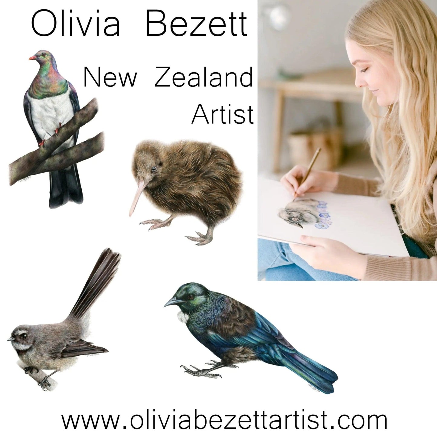 Olivia Bezett's Kereru Native Bird antique Gold furniture Knob-38mm dia-Vintique Concepts