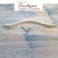 Ornate Ivory / Gold with Flourish Drawer handle 175mm long-Vintique Concepts