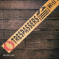 Pallet Wood outdoor Sign TRESPASSERS COMPOSTED 87cm x 10cm-Vintique Concepts