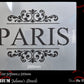 PARIS in ornate scroll furniture premium paint stencil 250mm x 200mm-Vintique Concepts