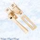 Polished brass Square-Edge window fastener 55 x 95mm-Vintique Concepts