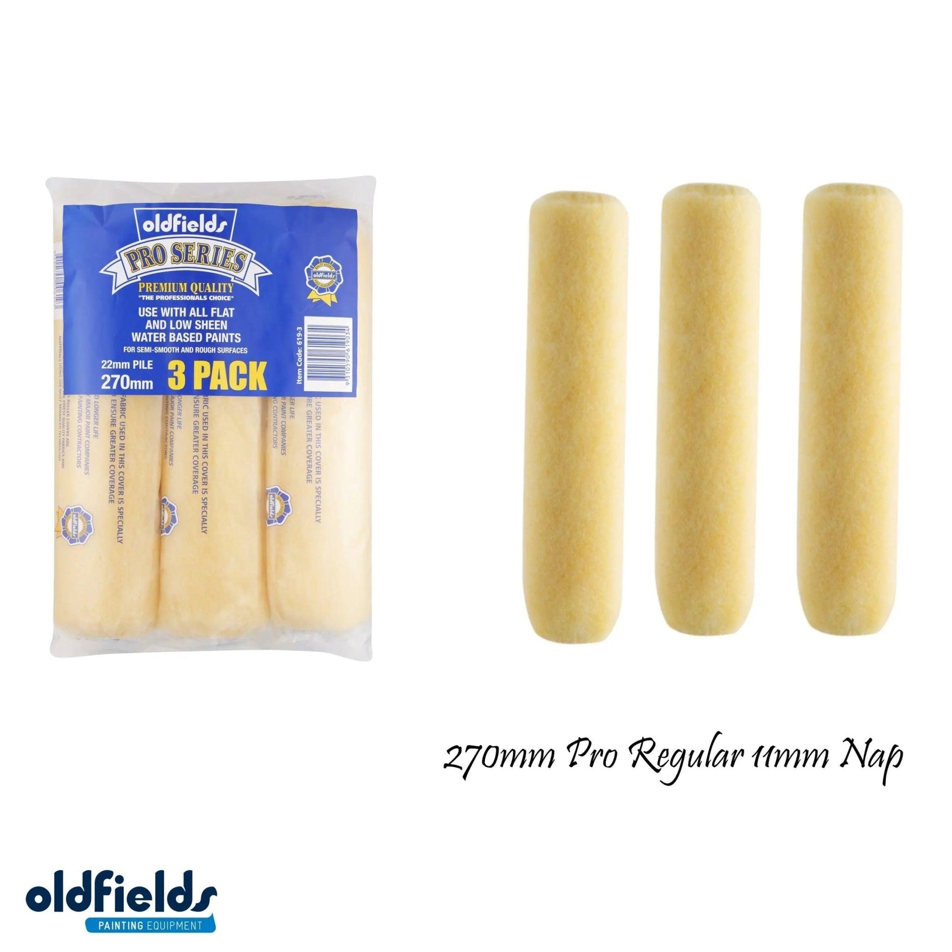 Pro Series Professional 11mm Nap Paint Roller Sleeves from Oldfields - Vintique Concepts