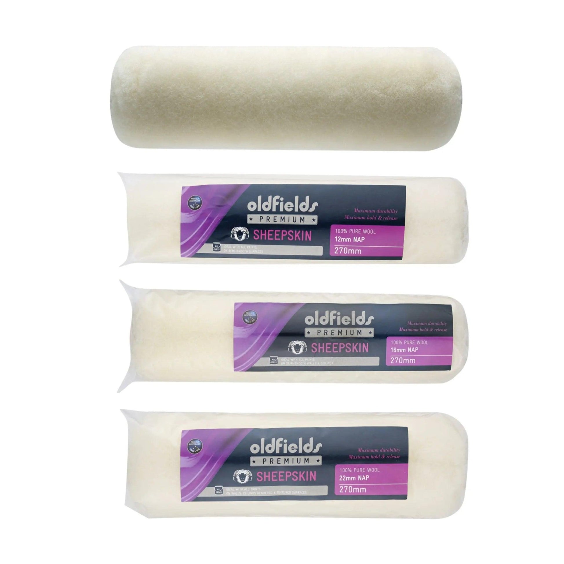 Pro Series Professional Sheepskin Paint Roller Sleeves from Oldfields-Vintique Concepts