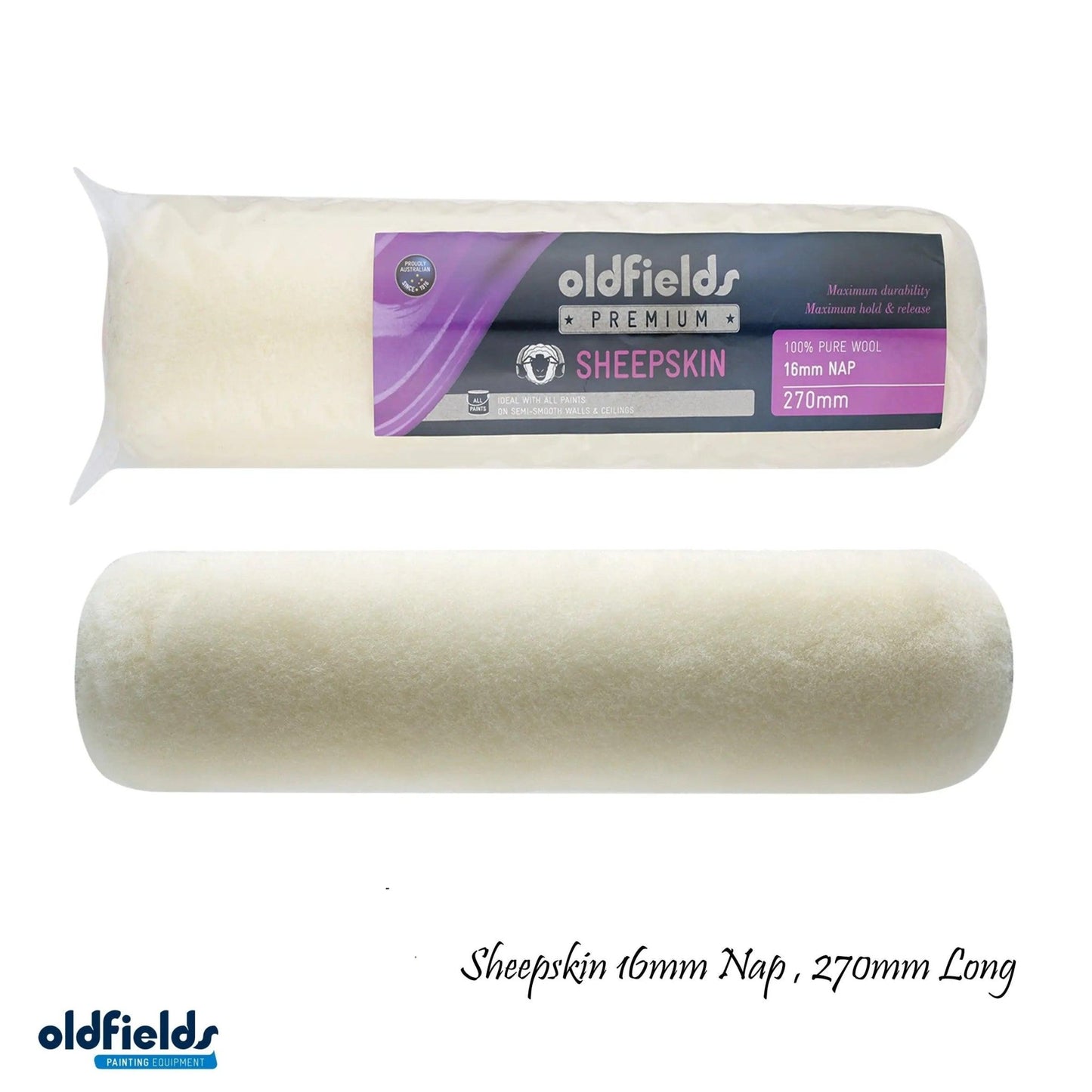 Pro Series Professional Sheepskin Paint Roller Sleeves from Oldfields-Vintique Concepts