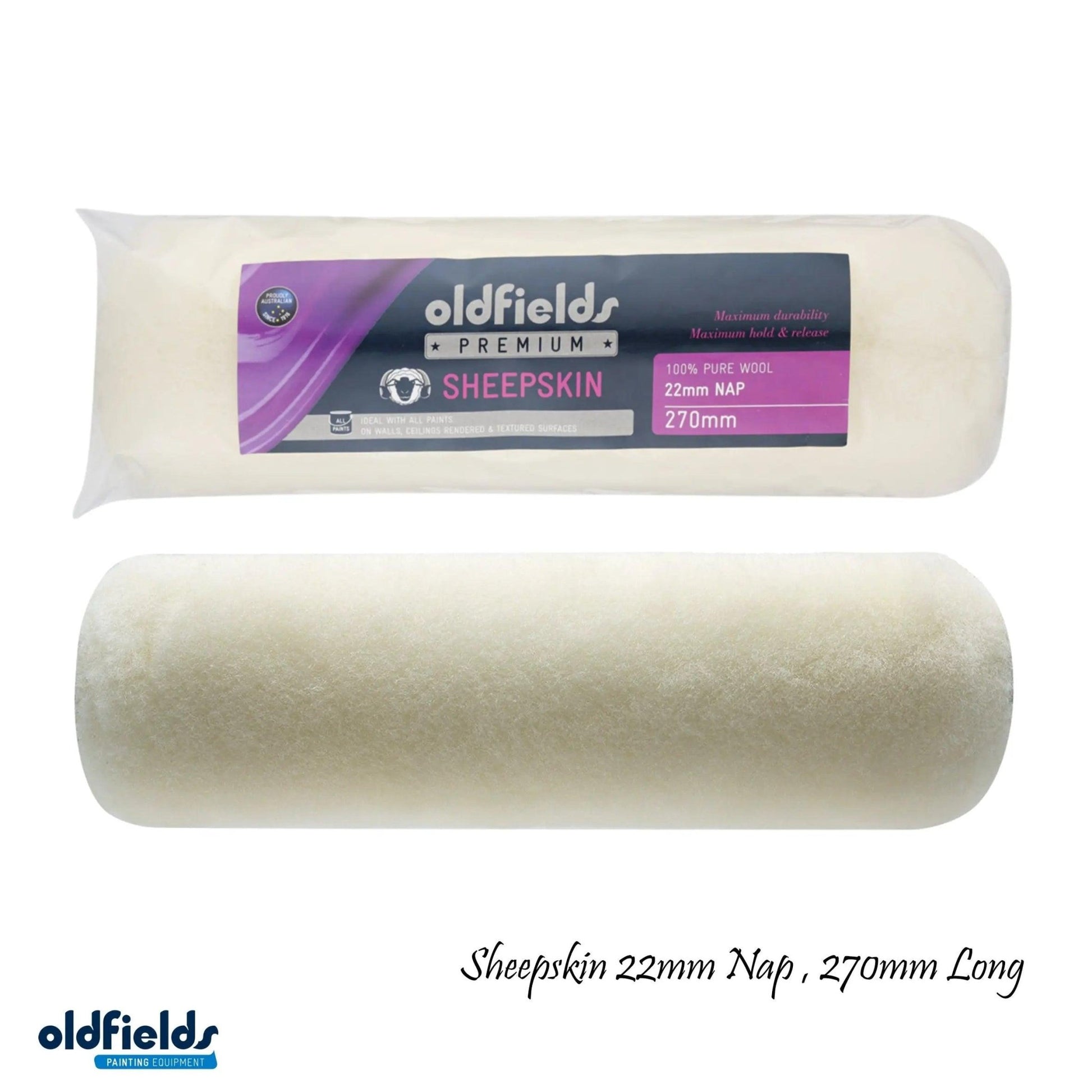 Pro Series Professional Sheepskin Paint Roller Sleeves from Oldfields-Vintique Concepts