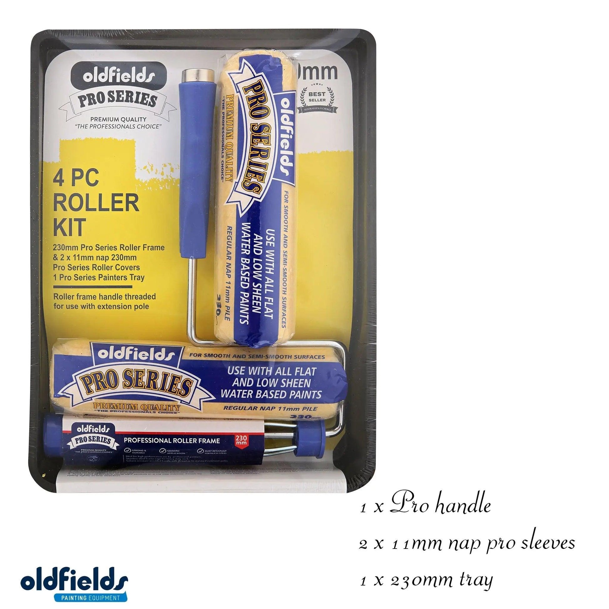 Professional 4 Piece 230mm Paint roller kit from Oldfields-Vintique Concepts