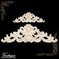 Queen Anne Centre carved Wooden Applique 30cm x 9.5cm