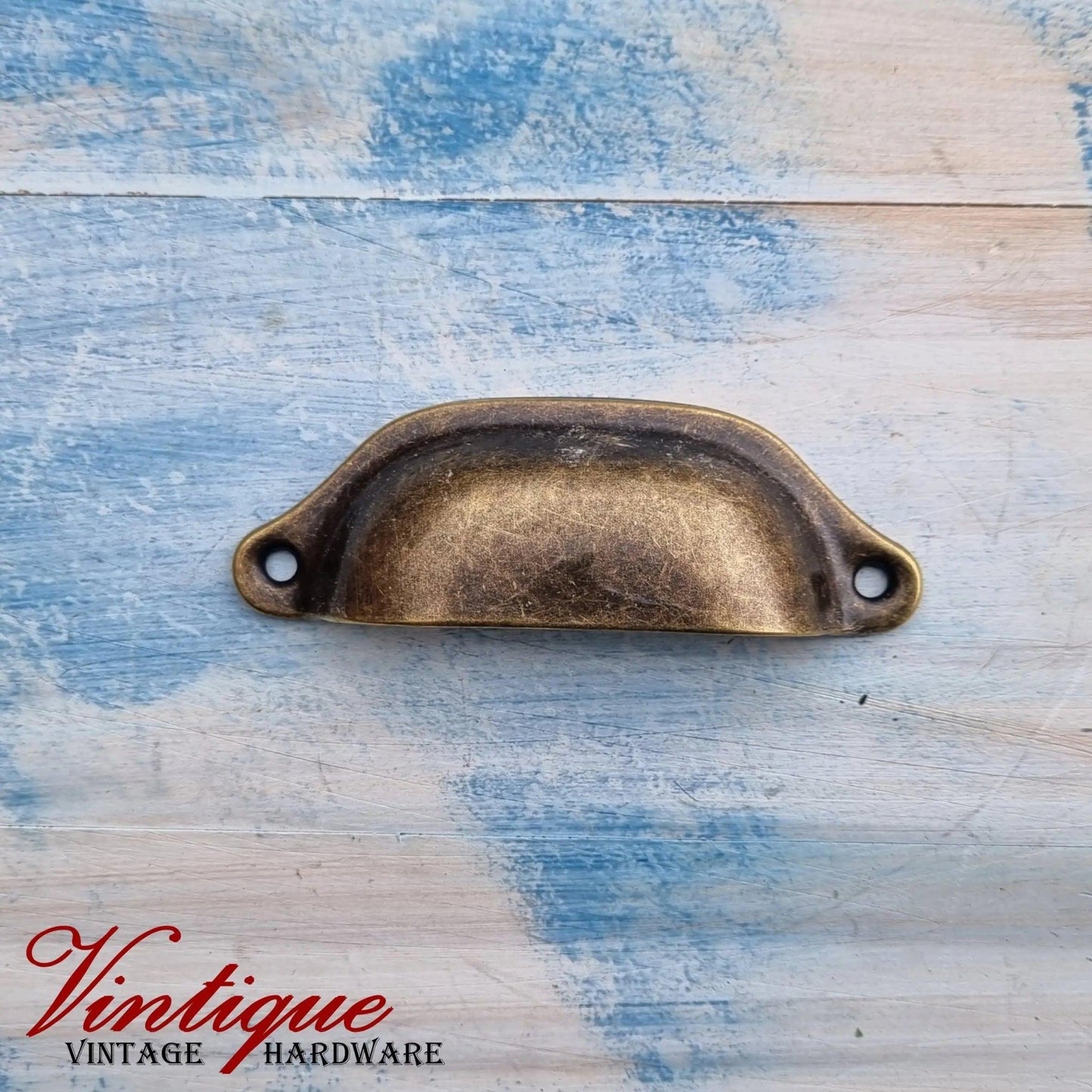 Rectangle Hooded Cup Pull 98mm Long- Bronze-Vintique Concepts