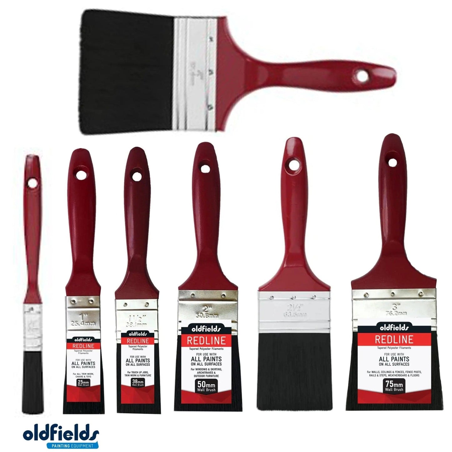 Redline Value Synthetic all purpose Paint Brush from Oldfields-Vintique Concepts