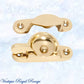 Regal Polished Traditional Sash Window Fastener 65 x 21x 25mm-Vintique Concepts