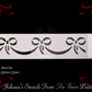 Ribbons and Bows Border vintage furniture paint stencil 75mm x 355mm - Vintique Concepts