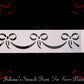 Ribbons and Bows Border vintage furniture paint stencil 75mm x 355mm - Vintique Concepts