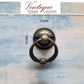 Ring Pull with Ball Bronze- Ring Diameter 38mm (base 32mm dia)-Vintique Concepts