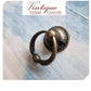 Ring Pull with Ball Bronze- Ring Diameter 38mm (base 32mm dia)-Vintique Concepts