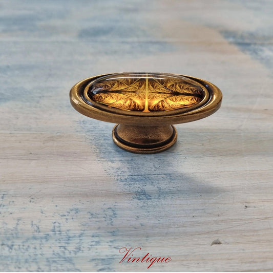 Roma Series Shimmering Gold Heavy Duty cabinet Knob 57mm-Vintique Concepts