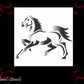 RUNNING HORSE furniture paint stencil 127mm x 180mm-Vintique Concepts