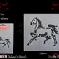 RUNNING HORSE furniture paint stencil 127mm x 180mm-Vintique Concepts