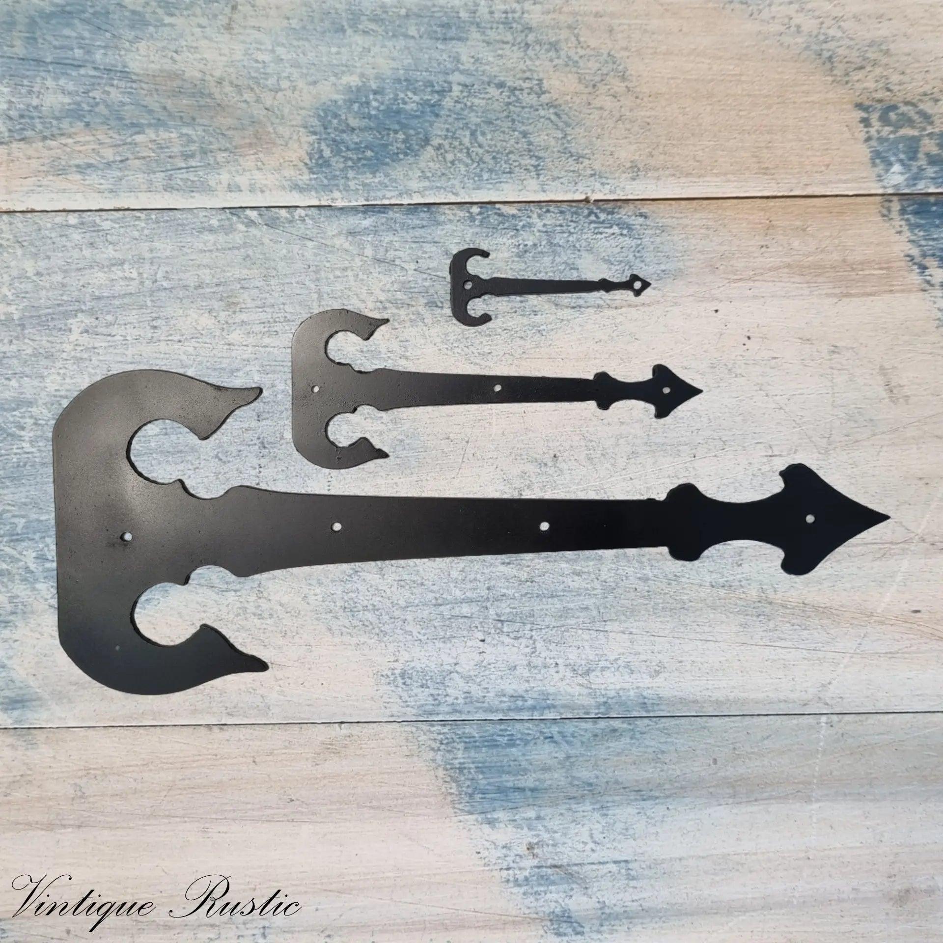 Rustic Decorative Dummy Faux Hinge straps-Medieval Range-Vintique Concepts