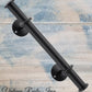 Rustic Iron Tubular Barn Door handle 420mm High-Vintique Concepts