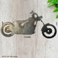 Rustic Steel Motorbike art 180mm x 90mm-Vintique Concepts