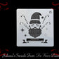 Santa & Canes Xmas Reindeer Paint Stencil  130mm x 130mm-Vintique Concepts