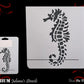 SEAHORSE Childrens Furniture Paint Stencil 127mm x 180mm-Vintique Concepts