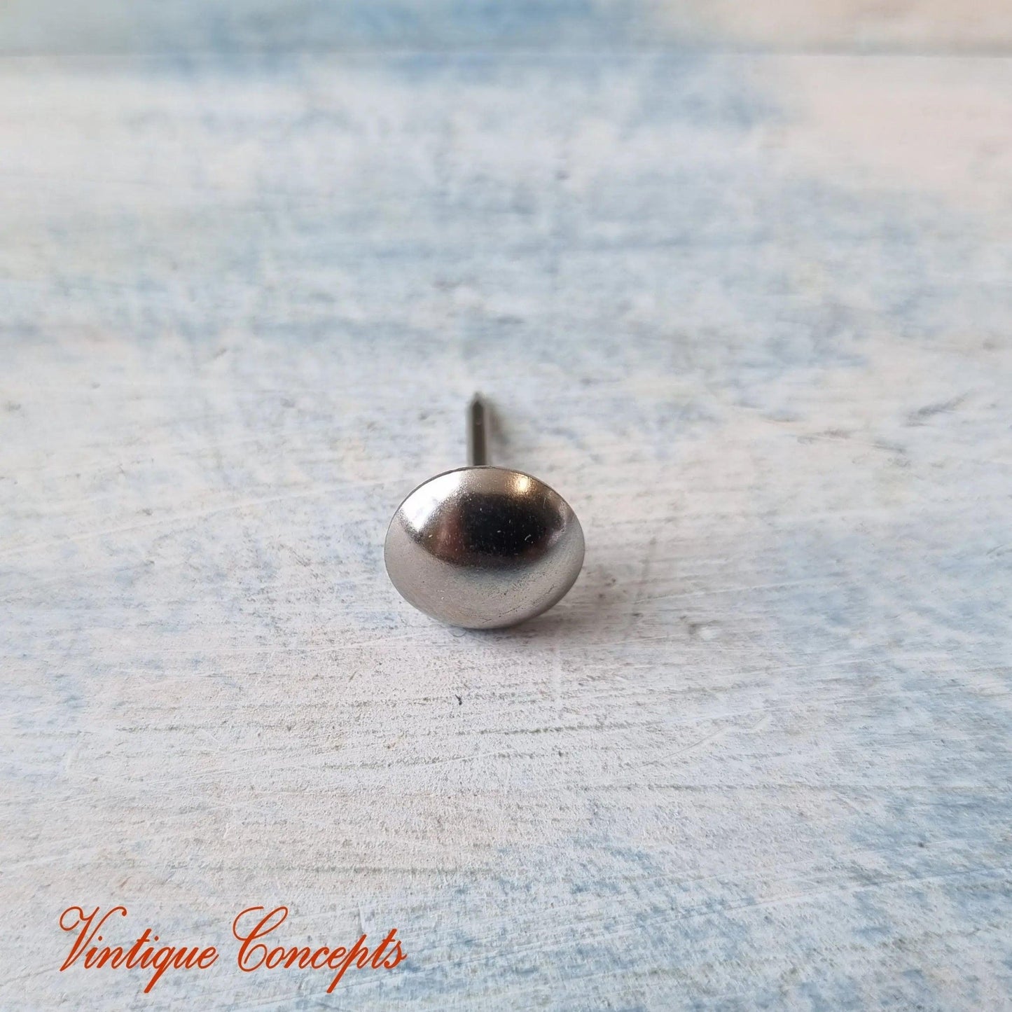 Silver Push Pins or Upholstery Pins (11mm dia)-Vintique Concepts