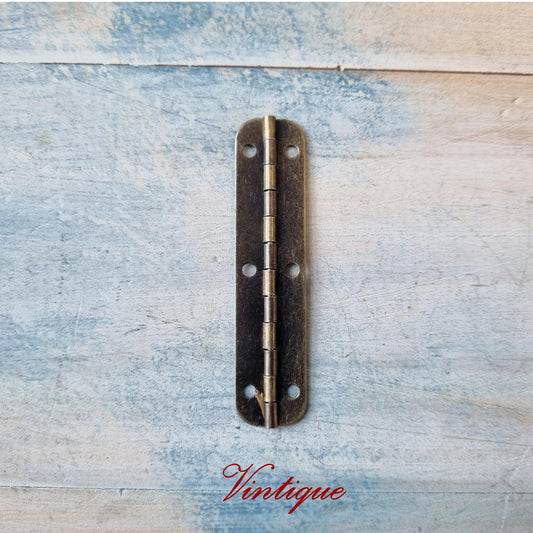 small piano bronze hinge 65mm long - Vintique Concepts