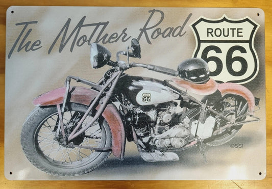 The mother Rd Route 66....Tin Sign-Metal picture 30cm x 20cm - Vintique Concepts