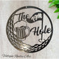 Golf-19th Hole cool Corten sign 300mm dia-Vintique Concepts