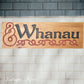 Carved wooden Kauri sign "WHANAU"645mm x 215mm-Vintique Concepts